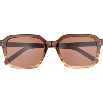 Diff Jace 54mm Square Sunglasses In Mocha Gradient/ Brown