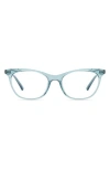 Diff Jade 51mm Blue Light Blocking Cat Eye Glasses In Green