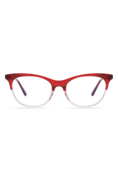 Diff Jade 51mm Blue Light Blocking Cat Eye Glasses In Pink