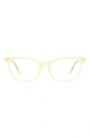 Diff Jade 51mm Blue Light Blocking Cat Eye Glasses In Yellow