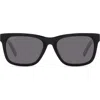 Diff Jake Polarized Rectangular Sunglasses In Black