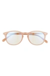 Diff Jaxson 49mm Blue Light Blocking Glasses In Rustique/clear