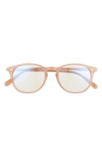 Diff Jaxson 49mm Blue Light Blocking Glasses In Rustique/clear