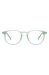 Diff Jaxson 49mm Small Round Optical Glasses In Green