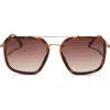 Diff Jesse Navigator Sunglasses In Brown