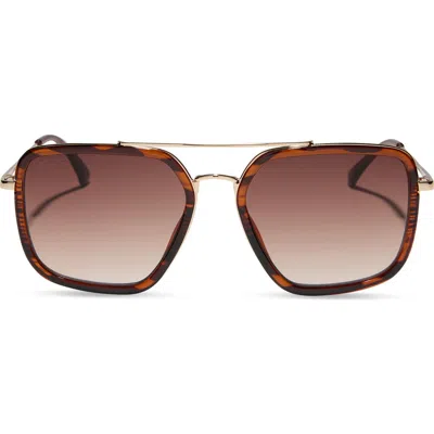 Diff Jesse Navigator Sunglasses In Brown