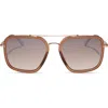 Diff Jesse Navigator Sunglasses In Brown