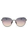 Diff Kinsley 57mm Gradient Round Sunglasses In Twilight Gradient
