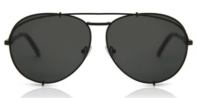 Diff Koko Matte Black+grey Lens Men's Sunglasses Black Size 63