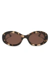 Diff Lainey 52mm Oval Sunglasses In Gold