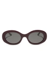 Diff Lainey 52mm Oval Sunglasses In Brown