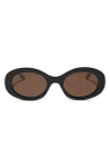 Diff Lainey 52mm Polarized Oval Sunglasses
