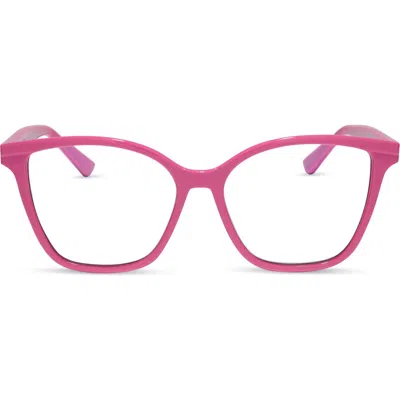 Diff Leah Blue Light Blocking Reading Glasses In Bubblegum Pink