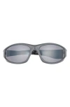Diff Lightning 64mm Oval Sunglasses In Gray