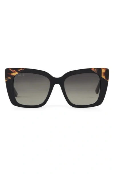 Diff Lizzy 54mm Gradient Polarized Cat Eye Sunglasses