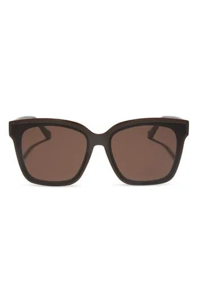 Diff Madison 63mm Oversize Square Sunglasses In Brown