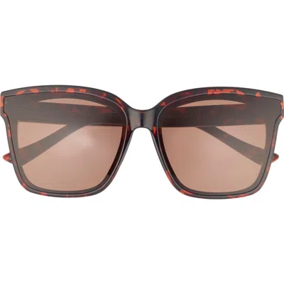 Diff Madison 63mm Square Sunglasses In Brown