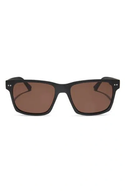 Diff Marco 56mm Square Sunglasses In Black