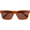Diff Marco 56mm Square Sunglasses In Clay Brown