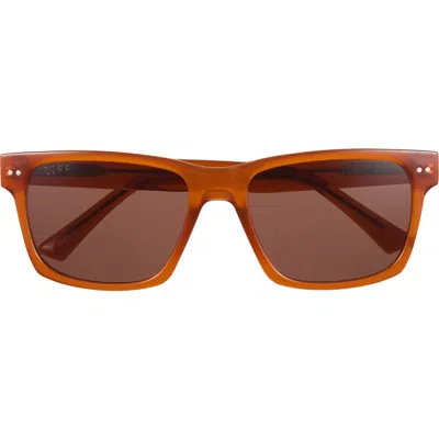 Diff Marco 56mm Square Sunglasses In Brown