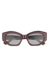Diff Margot 50mm Polarized Angular Sunglasses In Gold
