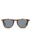 Diff Maxwell 49mm Polarized Round Lens Sunglasses