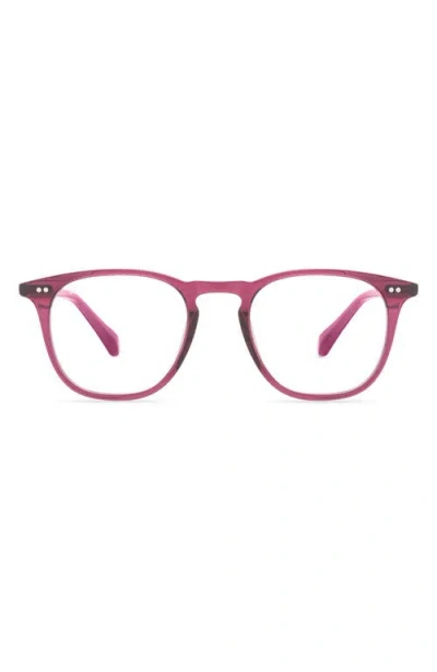 Diff Maxwell 49mm Small Round Optical Glasses In Pink