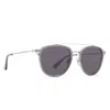 Diff Men's Camden Sunglasses In Storm Crystal + Grey In Metallic