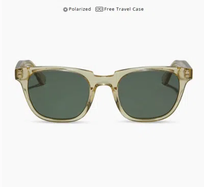Diff Men's Colton Square Sunglasses In Platinum Crystal In Green