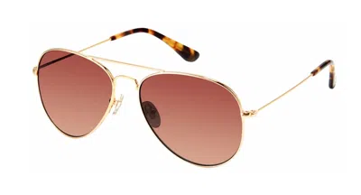 Diff Men's Sdfcruz Sunglasses In Brushed Gold In Brown