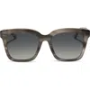 Diff Meredith 54mm Square Sunglasses