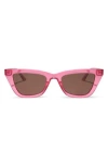 Diff Noelle 50mm Cat Eye Sunglasses In Red