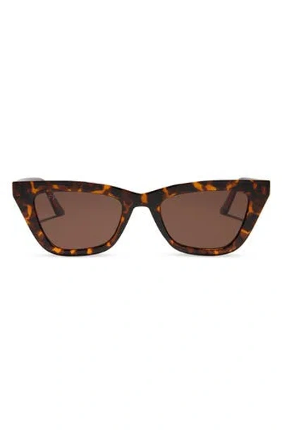 Diff Noelle 50mm Cat Eye Sunglasses In Brown