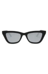 Diff Noelle 50mm Cat Eye Sunglasses In Matte Black