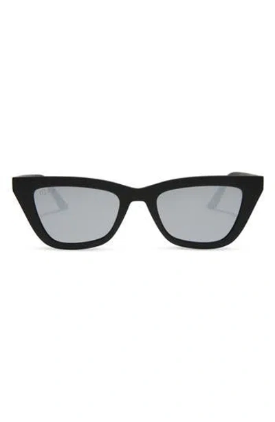 Diff Noelle 50mm Cat Eye Sunglasses In Black