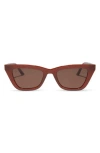 Diff Noelle 50mm Cat Eye Sunglasses In Nutshell Brown Gradient