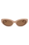 Diff Petra 54mm Polarized Cat Eye Sunglasses In Brown