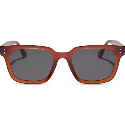 Diff Rhett Square Sunglasses In Clay/ Grey
