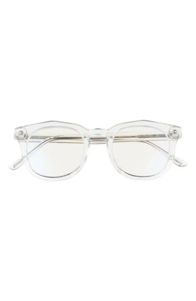 Diff Rowan 50mm Small Blue Light Blocking Reading Glasses In Clear/clear