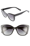 Diff Ruby 54mm Polarized Sunglasses In Black/grey