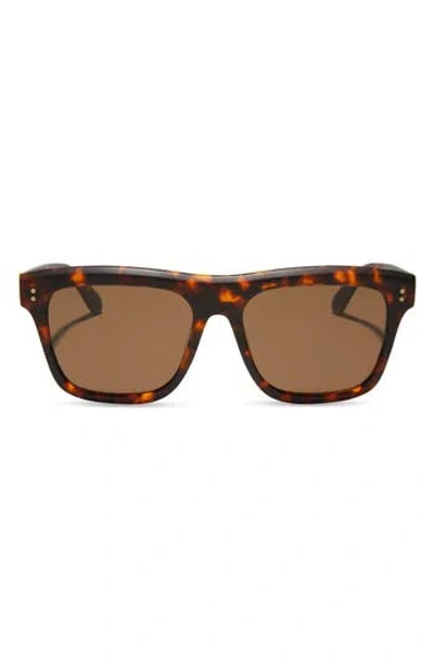 Diff Sammy 54mm Polarized Square Sunglasses
