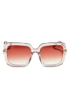 Diff Sandra 55mm Gradient Square Sunglasses In Dusk Gradient