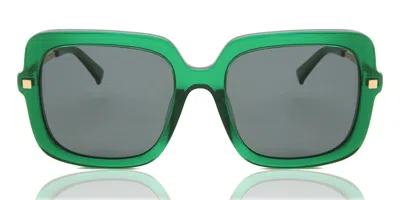 Diff Sandra Polarized De01-0370-iggrp Women's Sunglasses Green Size 54