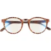 Diff Sawyer 48mm Round Blue Light Blocking Glasses