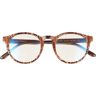 Diff Sawyer 48mm Round Blue Light Blocking Glasses