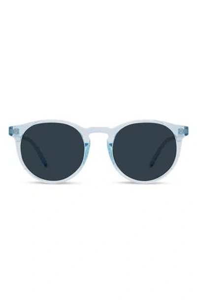 Diff Sawyer 48mm Round Sunglasses In Light Blue