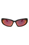 Diff Side Out 49mm Rectangular Sunglasses In Multi