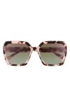 Diff Sloane 54mm Square Sunglasses In Brown