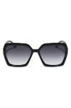 Diff Sloane 54mm Square Sunglasses In Black