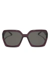 Diff Sloane 54mm Square Sunglasses In Grey